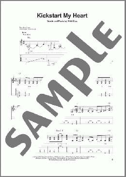 Kickstart My Heart(Motley Crue) 楽譜 ギタースコア ダウンロード