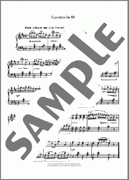 Gavotte(Francois Gossec) 楽譜 ピアノ（ソロ） ダウンロード