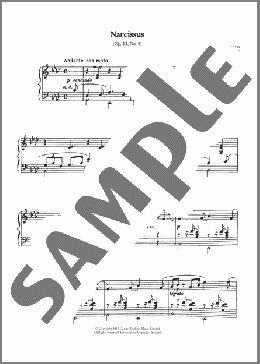 Narcissus (Opus 13 No.4)(Ethelbert Nevin) 楽譜 ピアノ（ソロ） ダウンロード