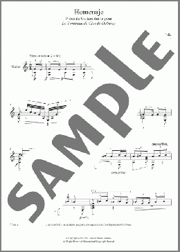Homenaje(Manuel De Falla) 楽譜 メロディ ダウンロード