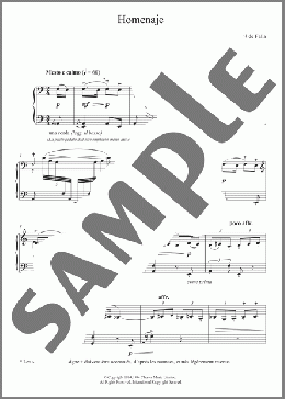 Homenaje(Manuel De Falla) 楽譜 ピアノ（ソロ） ダウンロード