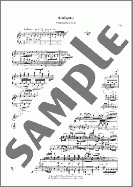Symphony No.1, Andante(Ludwig van Beethoven) 楽譜 ピアノ（ソロ） ダウンロード