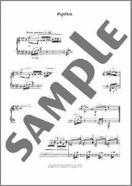 Papillon(Edvard Grieg) 楽譜 ピアノ（ソロ） ダウンロード