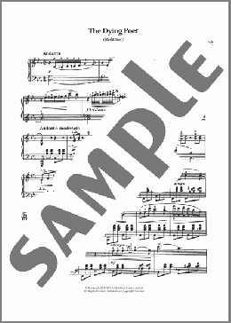 The Dying Poet (Meditation)(Louis Moreau Gottschalk) 楽譜 ピアノ（ソロ） ダウンロード