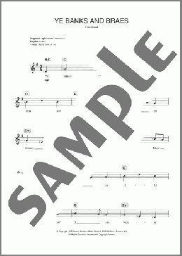 Ye Banks And Braes(Traditional) 楽譜 ピアノ（歌詞 & コード） ダウンロード