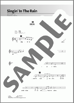 Singin' In The Rain(Gene Kelly) 楽譜 ピアノ（歌詞 & コード） ダウンロード