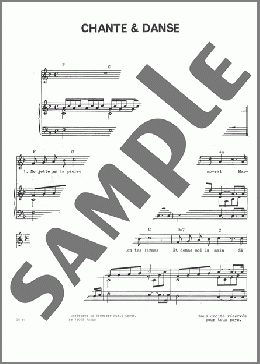Chante & Danse(Jean-Michel Caradec) 楽譜 ピアノ & ボーカル ダウンロード
