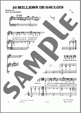 55,000,000 De Gaulois(Jean-Max Riviere) 楽譜 ピアノ & ボーカル ダウンロード