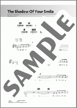 The Shadow Of Your Smile(Tony Bennett) 楽譜 ピアノ（歌詞 & コード） ダウンロード