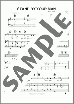 Stand By Your Man(Lyle Lovett/Tammy Wynette) 楽譜 ピアノ & ボーカル & ギター ダウンロード