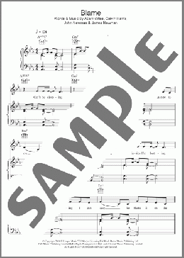 Blame (feat. John Newman)(Calvin Harris/John Newman) 楽譜 その他 ダウンロード