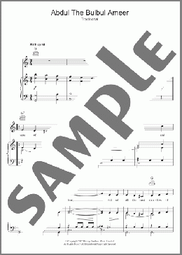 Abdul The Bulbul Ameer(George Melly) 楽譜 その他 ダウンロード