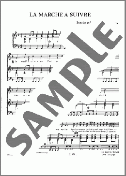 La Marche A Suivre(Jim Larriaga) 楽譜 ピアノ & ボーカル ダウンロード