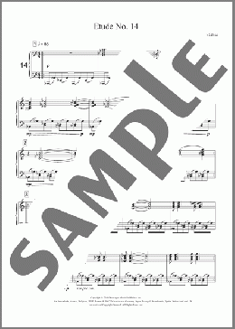 Etude No. 14(Philip Glass) 楽譜 ピアノ（ソロ） ダウンロード