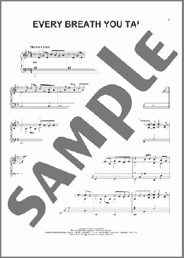 Every Breath You Take(The Police) 楽譜 ピアノ（ソロ） ダウンロード