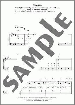 Volare(Dean Martin) 楽譜 ピアノ（ソロ） ダウンロード