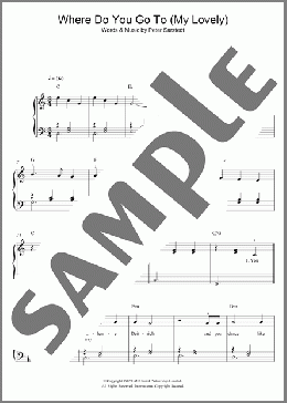Where Do You Go To (My Lovely)(Peter Sarstedt) 楽譜 ピアノ（ソロ） ダウンロード
