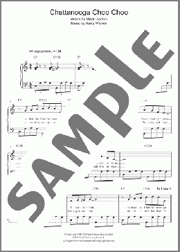 Chattanooga Choo Choo(Glenn Miller) 楽譜 ピアノ（ソロ） ダウンロード
