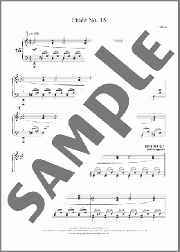 Etude No. 15(Philip Glass) 楽譜 ピアノ（ソロ） ダウンロード