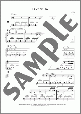 Etude No. 16(Philip Glass) 楽譜 ピアノ（ソロ） ダウンロード