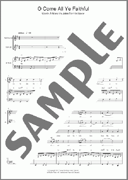 O Come All Ye Faithful(Traditional/Christmas Carol) 楽譜 合唱（その他） ダウンロード