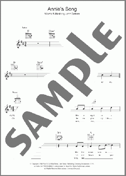 Annie's Song(John Denver) 楽譜 その他 ダウンロード