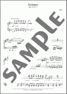 5 Morceaux Romantiques, Op.101 - I. Romance(Jean Sibelius) 楽譜 ピアノ（ソロ） ダウンロード