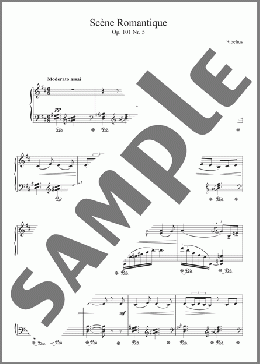 5 Morceaux Romantiques, Op.101 - V. Scene Romantique(Jean Sibelius) 楽譜 ピアノ（ソロ） ダウンロード