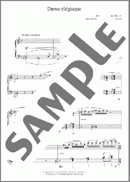 Danse Elegiaque (From Scaramouche, Op.71)(Jean Sibelius) 楽譜 ピアノ（ソロ） ダウンロード