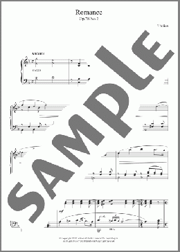 Romance, Op.78 No.2(Jean Sibelius) 楽譜 ピアノ（ソロ） ダウンロード