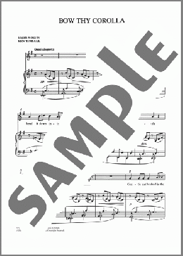 Bow Thy Corolla(Carl Nielsen) 楽譜 ピアノ & ボーカル ダウンロード
