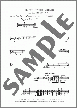 Danza Del Molinero ('The Miller's Dance') (From El Sombrero De Tres Picos ('The Three-Cornered Hat')(Manuel De Falla) 楽譜 メロディ ダウンロード