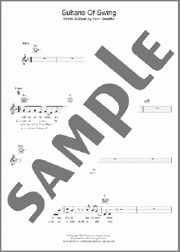 Sultans Of Swing(Dire Straits) 楽譜 その他 ダウンロード