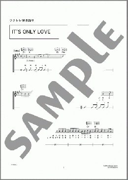 IT'S ONLY LOVE(福山 雅治) 楽譜 ウクレレ（弾き語り） 初級 ダウンロード 定額サブスク