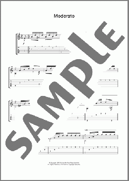 Moderato(Matteo Carcassi) 楽譜 メロディ ダウンロード