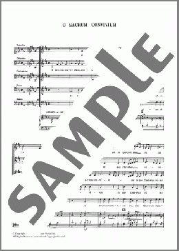 O Sacrum Convivium(Thomas Tallis) 楽譜 その他 ダウンロード