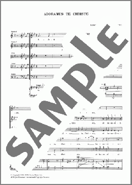 Adoramus Te Christe(Giovanni Maria Nanino) 楽譜 その他 ダウンロード
