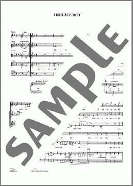 Jubilate Deo(Cipriano de Rore) 楽譜 その他 ダウンロード