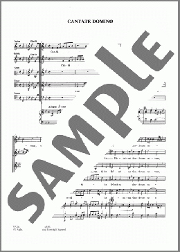 Cantate Domino(Hans Leo Hassler) 楽譜 その他 ダウンロード
