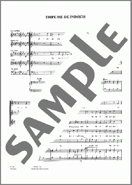 Eripe Me De Inimicis(Andreas Raselius) 楽譜 その他 ダウンロード