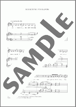 Searching For Lambs (from 'Four Traditional Songs')(Nico Muhly) 楽譜 ピアノ & ボーカル ダウンロード