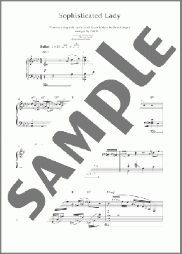 Sophisticated Lady(Earl Hines) 楽譜 ピアノ（ソロ） ダウンロード