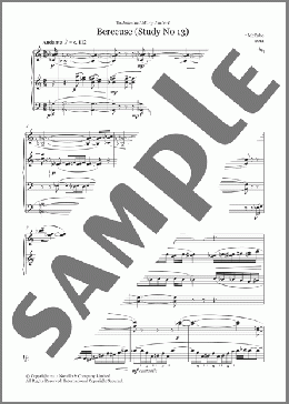 Berceuse (Study No. 13)(John McCabe) 楽譜 ピアノ（ソロ） ダウンロード