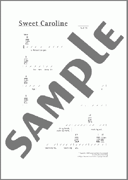 Sweet Caroline(Neil Diamond) 楽譜 ウクレレ（コード譜） ダウンロード