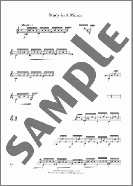 Study In A Minor(Matteo Carcassi) 楽譜 ギター（その他） ダウンロード