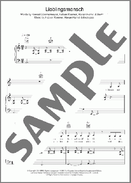 Lieblingsmensch(Namika) 楽譜 その他 ダウンロード