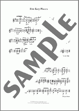 Five Easy Pieces(Ferdinando Carulli) 楽譜 メロディ ダウンロード