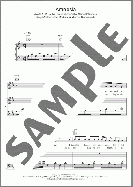 Amnesia(5 Seconds of Summer) 楽譜 その他 ダウンロード