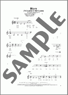 More (Ti Guardero Nel Cuore)(Kai Winding) 楽譜 メロディ ダウンロード