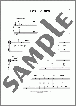 Two Ladies(Fred Ebb/John Kander) 楽譜 ピアノ（ソロ） ダウンロード
